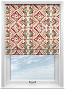 Explorer, Aztec - Motorised Roman Blind